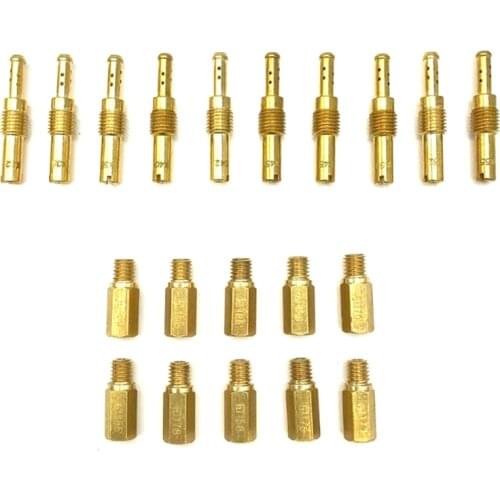 20Pcs Carburetor Main Jet Kit Set Slow/Pilot Jet&Main Jet For PWK Keihin OKO CVK PE Carburetor Wholesale