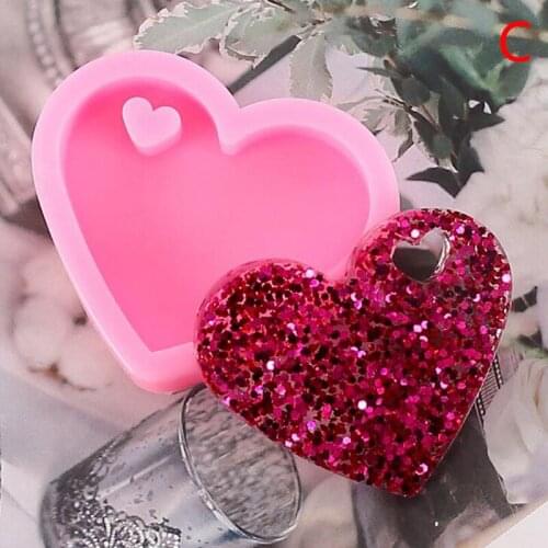 Love Bear Paw Wine Glass Silicone Casting Epoxy Molds For DIY Resin Pendant Keychain Jewelry Tools Mould Uv Epoxy Handmade Craft