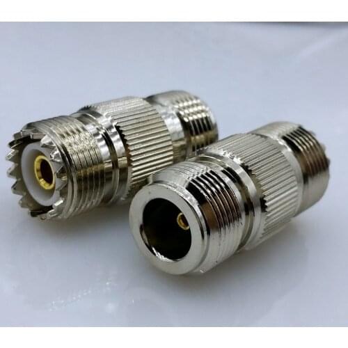 M type SL16 SO-239 UHF type Female To N type Female Jack RF coaxial Straight Connector Adapter 1pcs