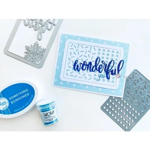 Mmao Crafts Metal Steel Cutting Dies New Snowflake letter frame Stencil For DIY Scrapbooking Paper/photo Cards Embossing Dies