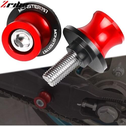 Motorcycle Accessories CNC Aluminum M8 Swingarm Spools Slider Stand Screw For Ducati Monster 797 Monster797 796 2017-2021 2020