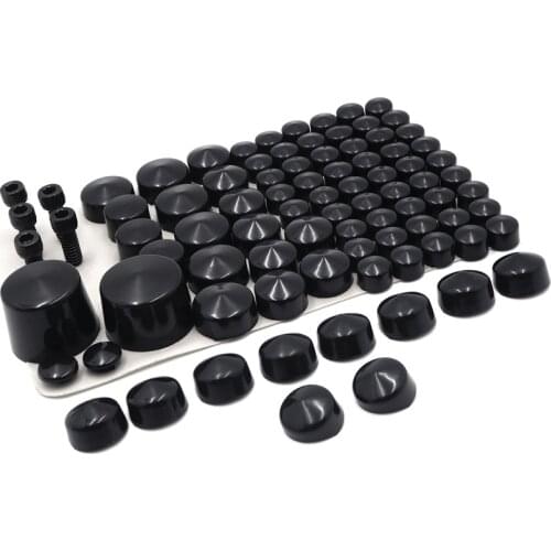 Motorcycle Bolts Toppers Caps For 2007 2008 2009 2010 2011 2012 2013 2014 2015 2016 Harley Davidson Softail Twin Cam BLACK