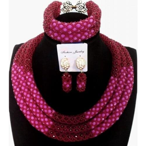 Dudo Indian Jewelry Set Wedding 3 Colors Colorful Necklace Set 3 Layers Bracelet and Earrings Set Free Shipping 2019 Jewellery