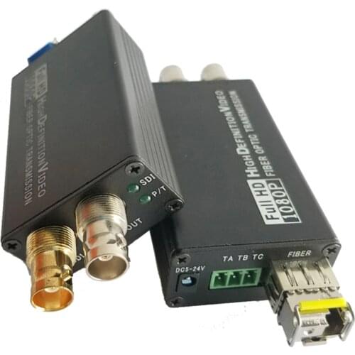 ProAV SDI Fiber Optical Transmitter Receiver With Switch Quantity Signal 1080P HD-SDI Fibra Optic To BNC Coaxial Converter 20km