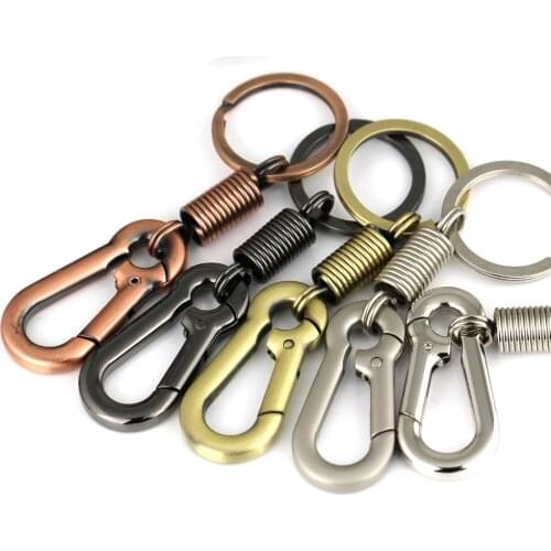 Retro Style Simple Strong Carabiner Shape Keychain Key Chain Ring Keyring Keyfob Key Holder 84056