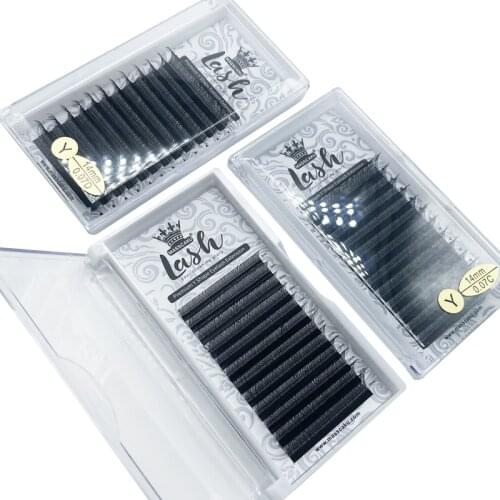 Hot sale soft premium quality eyelash extension c/d curl large stock eyelash extension mink self lovely eyelash extension