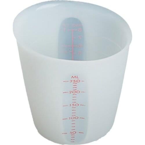 Silicone Measuring Cup Mix Stir Pinch&Pour Baking with Scale 250ml/500ml 2 Colors