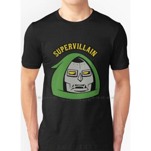 Supervillain T Shirt 100% Pure Cotton Dr Doom Mf Doom Villain