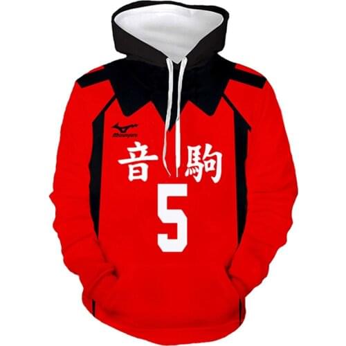 Fast Shipping Anime Haikyuu Cosplay Nekoma High Kozume Kenma No5 Hoodie Sweatshirt Pullover men women autumn long coat Xmas Gift