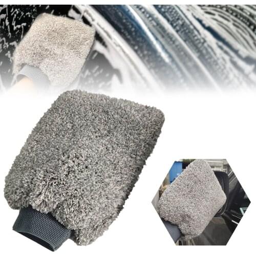 Car Wash Mitt No Lint No Scratch Super Absorbent Microfiber Glove Cleaning Brush Special Customized For Car Washers