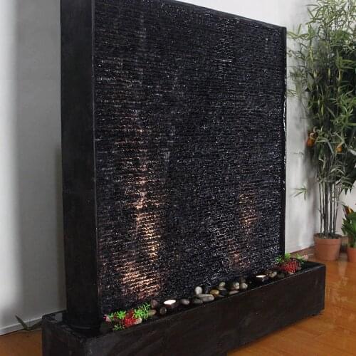 Courtyard Water Curtain Wall Fountain Water Features Ornaments Home Decorations Background Welcome Wall Custom Size Logo