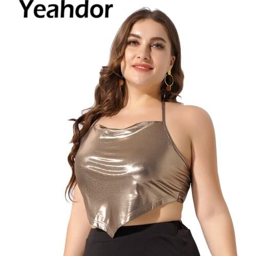 Women Fashion Stylish Tanks Top Vest Streetwear Clubwear Suspender Sleeveless Hollow Back Crop Tops for Party Festival Rave Club