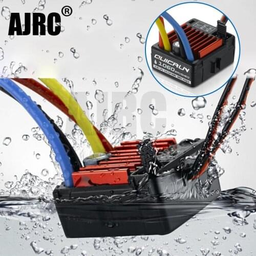 1pcs Original HobbyWing QuicRun 1060 60A Brushed Electronic Speed Controller ESC For 1:10 RC Car Waterproof TRX-4 Axial scx10 II