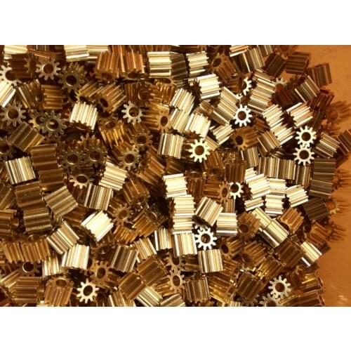 5pcs/lot 0.75M 11T/24T spur gear,copper 3.98mm/5.02mm hole diameter,4mm/5mm fitting (Thick 8.5mm/8mm, OD 9.75mm/19.5mm)
