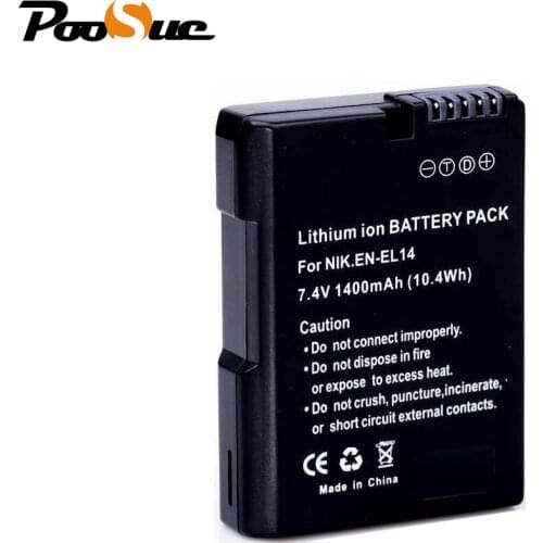 EN-EL14 ENEL14 EN EL14 Battery Camera bateria For Nikon D5300 D5200 D5100 D3300 D3200 D3100 P7100 P7700 P7800 P7000