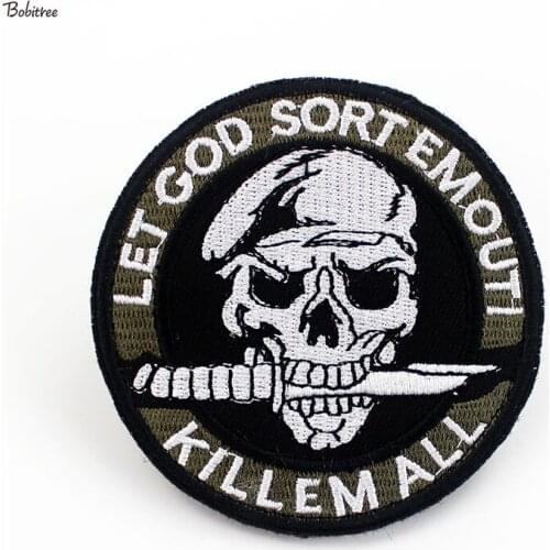 Army Tactical badge Patches 3D with Hook Loop Soldier Badges Embroidered Armband For Bags Clothing Decoration