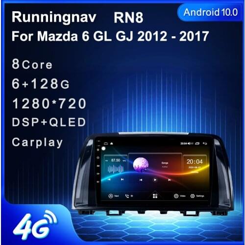 9" 4G LTE Android 10.1 For Mazda 6 GL GJ 2012 2013 2016 2017 Multimedia Car DVD Player Navigation GPS Radio 2 Din No DVD