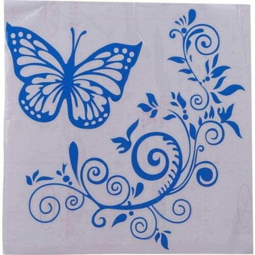 Car Styling Vinyl Butterfly Flowers Car Sticker Art Animal Car Decal Creative Fansy Auto Accessories For Renault Bmw Ford Audi