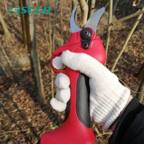 HISEED Electric pruning shears, fast charging lithium battery, working hours 8 hours, cordless garden tools scissors