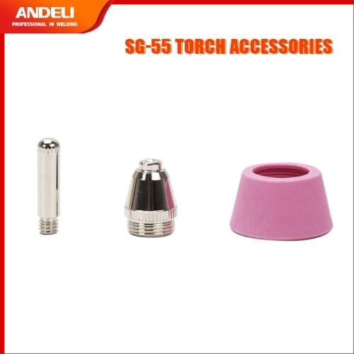 SG-55 Torch Supplies Nozzles/Electrodes/Shielded-Cup Plasma Cuting Machine Accessories