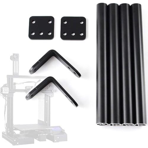 Supporting Pull Rod Kit Aluminum Alloy Tie Rod Set Fixed Support Frame 3D Printer Parts for Creality Ender-3/3S/3Pro/v2