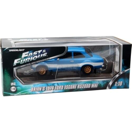 Diecast 1:18 Scale 6 BRIANS 1974 FORD ESCORT RS2000 MKI Alloy Car Model Metal Toys Vehicle Adult Collection Gift Souvenir