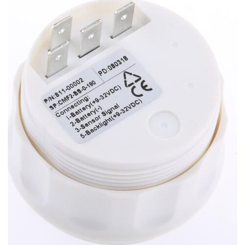 MagiDeal Black 2" Fuel Level Gauge Meter & Fuel Sensor E-1/2-F Pointer Kit