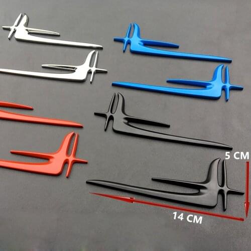 1pcs 3D metal Car fender decorative stickers wing emblem car styling Badge for AUDI BMW Mercedes Benz VW volkswagen HONDA TOYOTA
