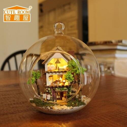 Cute Room Dolls House Gift for girlfriend The Puppenhaus Toys for The Children Miniature Furniture The Wooden House