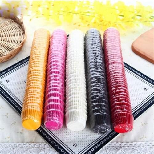 1000Pcs Mini Chocalate Cupcake Liners Anti-oil Paper Cup Muffin Cake Cases Solid Color Baking Decoration Accessories 25x21mm
