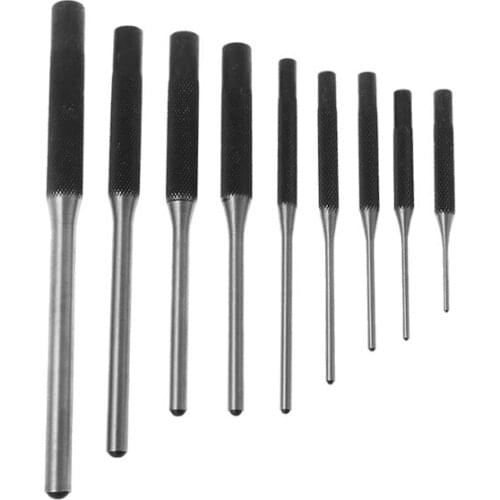 9Pcs/Set Hunting Remover Pin Punch Removal Tools Set Punch Roll Knurling For AR15 M4 M16