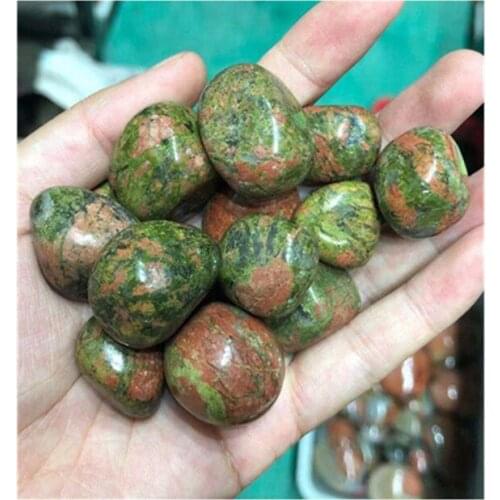 Natural polished quartz crystals healing stones unakite tumbled stone for Christmas