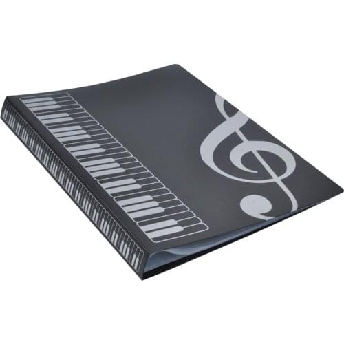 80 Sheets A4 Music Book Folders Piano Score Band Choral Insert-type Folder Music Supplies Waterproof File Storage Product