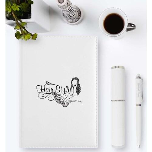 Personalized Professional Hair Designer 2020 Genuine Leather Organizer & Pen Gift Set