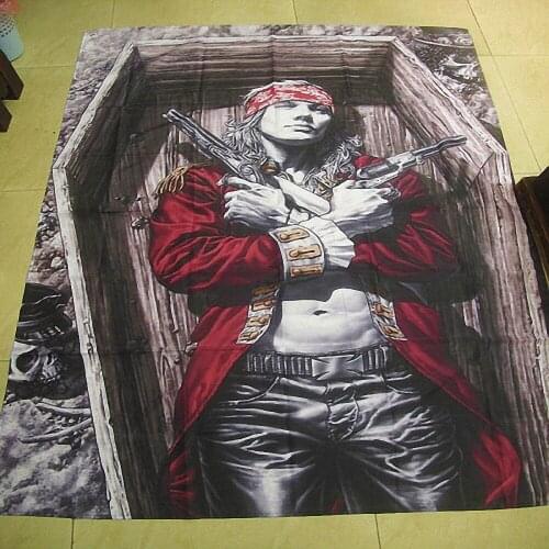 Retro Reggae Hip Hop Flag Banner Rock Band Heavy Metal Music Posters Wall Hanging Tapestry Mural Home Indoor Decoration C6