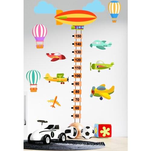 Airship Size And The Planes Kids Room Wall Adhesive Self-Adhesive Pvc Kids Nursery Baby Home Decor Wallpaper Elegant