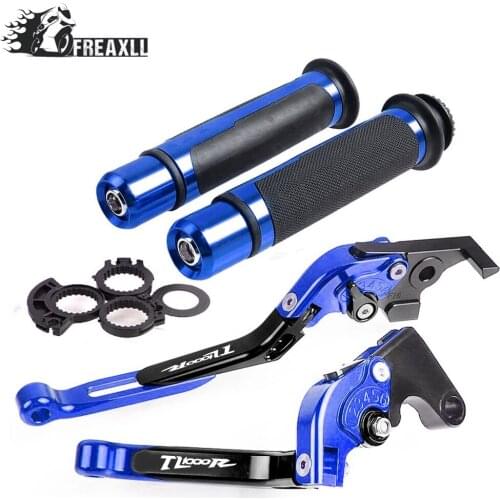 Folding Extendable Adjustable CNC Aluminum Brakes Clutch Levers Handle Hand Grips Set For SUZUKI TL1000R 1998-2003 1999 2000 01