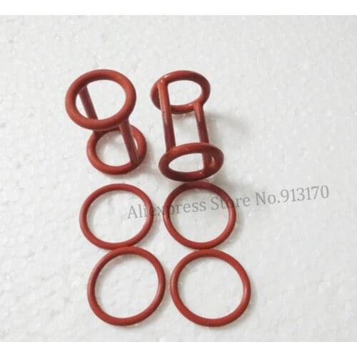 Red Color Seal Ring for Valve Rod 2pcs H shaped Rings + 4pcs O shaped Rings Ice Cream Machine Replacements Spare Part