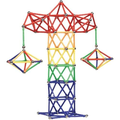 50-250pcs 58mm Long Magnet Sticks Modeling Building Magnetic Designer Magnetic Building Blocks Construction Toys For Kids Gift