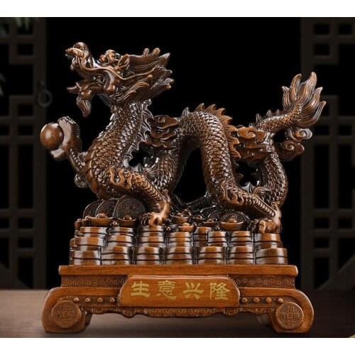 Zodiac dragon furnishing town house dragon office decoration crafts business thriving shop opening gifts
