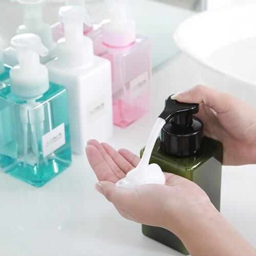 1 Pcs 650ml Foam Pump Bottle Soap Foaming Mousses Liquid Dispensers Household Lotion Bottle Bathroom Home Kitchen Soap Dispenser