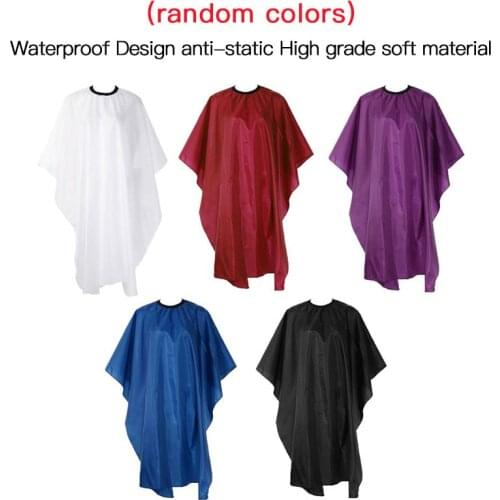 1PC Adult Kids Dressing Cape Salon Gown Cover Barber Hairdresser Hair Cut Cloth Barber Haircut CapeWaterproof Cloth Random Color