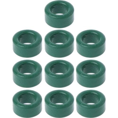 10Pc Power Transformer Ferrite Ring Inductor Coil Green Iron Toroid Ferrite Core