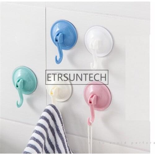 250pcs Plastic Vacuum Sucker Kitchen Bathroom Wall Hook Strong Vacuum Reusable Suction Suckers Wall Decorative Wholesale