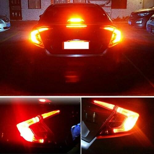 Accessory Brake Tail Light Blinking Car Flashing For Honda Civic Accord 2pcs Red