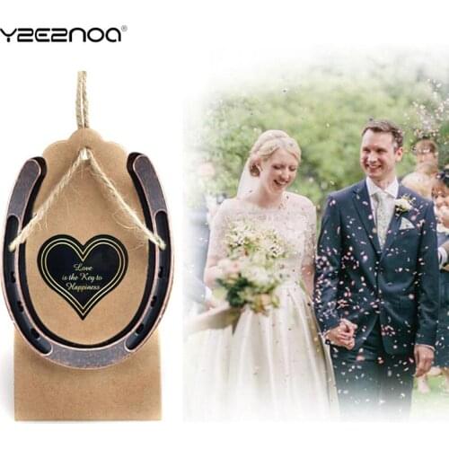 Horseshoes Key Ring Key Holder Wedding Hanging Souvenirs Decoration Lucky Gift Classic Key Ring D Shape Horseshoe Key Holder