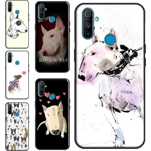English Bull Terrier Dog Case For OPPO Realme GT Neo Q3 6 7 8 Pro C3 C11 C15 C21 OnePlus 9 Pro 8 Pro 9R 7T 8T Cover