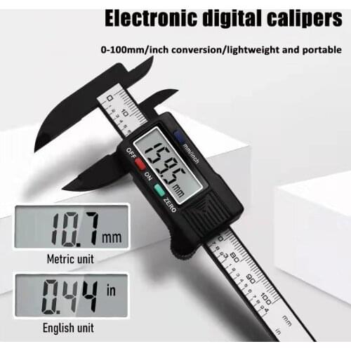 Professional Digital Vernier Caliper 0-150mm 6-inch LCD Electronic Carbon Fiber Altimeter Micrometer Measuring Universal Tool