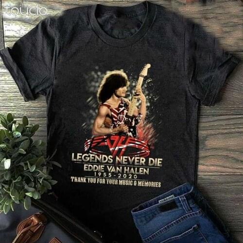 Eddie Van Halen guitar RIP legends never die thank you for memories shirt