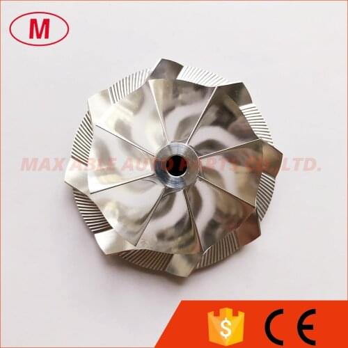 GT15-25 reverse 44.33/59.82mm 8+0blades turbo aluminum 2618/milling/billet compressor wheel
